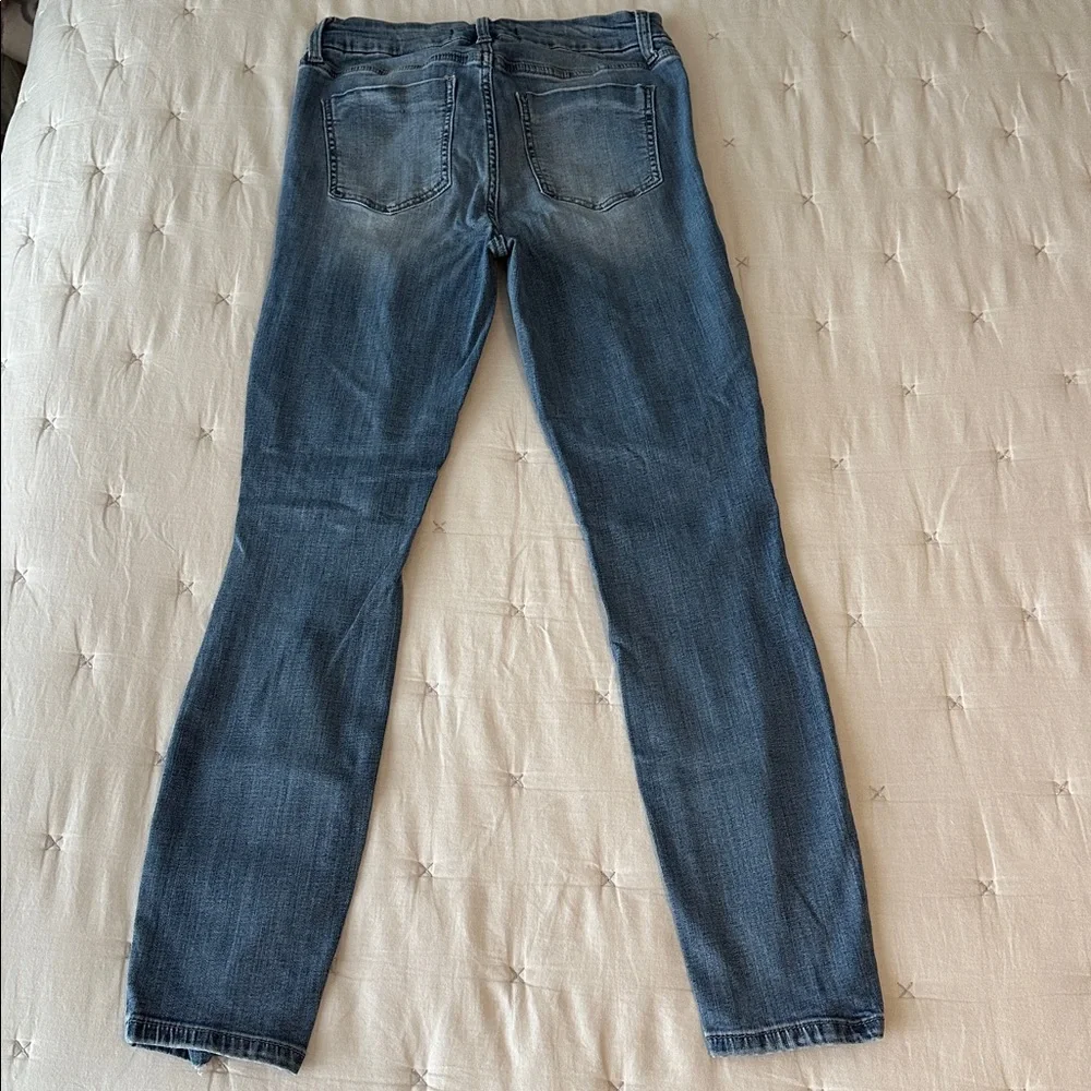 Eunina “Bri” Women's Distressed Skinny Jeans - Blue